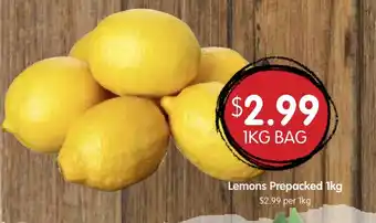 Spudshed Lemons Prepacked offer