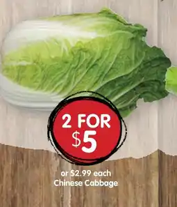 Spudshed Chinese Cabbage offer