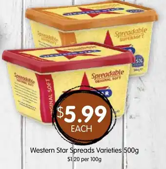 Spudshed Western Star Spreads Varieties offer