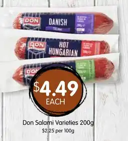 Spudshed Don Salami Varieties offer