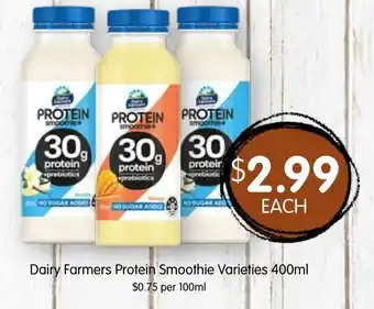 Spudshed Dairy Farmers Protein Smoothie Varieties offer