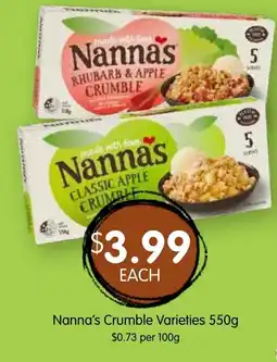 Spudshed Nanna's Crumble Varieties offer