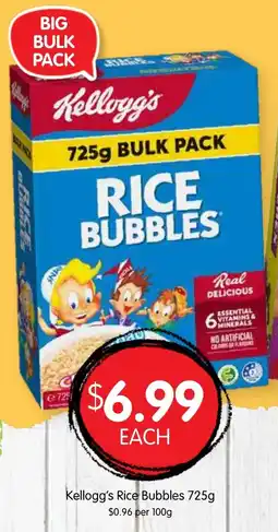 Spudshed Kellogg's Rice Bubbles offer