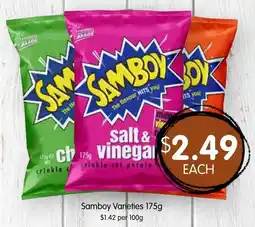 Spudshed Samboy Varieties offer