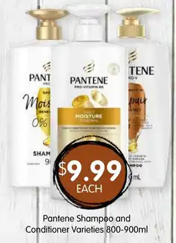 Spudshed Pantene Shampoo and Conditioner Varieties offer