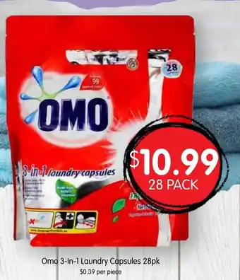 Spudshed Omo 3-In-1 Laundry Capsules offer