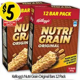 NQR Kellogg's Nutri Grain Original Bars offer