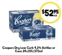 Drakes Coopers Dry Low Carb offer