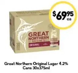 Drakes Great Northern Original Lager offer