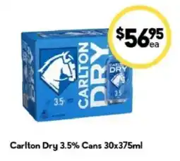Drakes Carlton Dry 3.5% Cans offer
