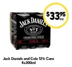 Drakes Jack Daniels and Cola offer