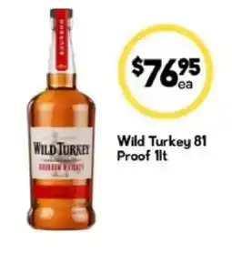 Drakes Wild Turkey 81 Proof 1lt offer