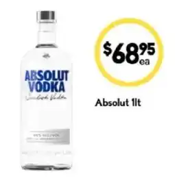 Drakes Absolut Vodka offer