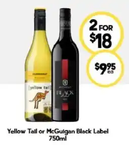 Drakes Yellow Tail or McGuigan Black Label offer