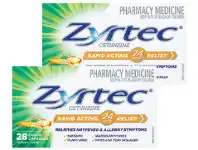 Zyrtec Hayfever Relief 28 Liquid Capsules