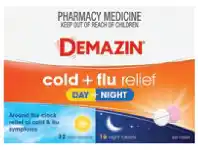 Chemist Discount Centre Demazin PE Multi Action Cold and Flu Relief Day & Night 48 Tablets offer