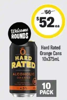 Liquorland Hard Rated Alcoholic Orange offer