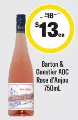 Liquorland Barton & GueStier AOC Rose d'Anjou offer