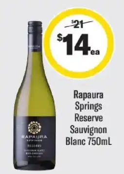 Liquorland Rapaura Springs Reserve Sauvignon Blanc offer