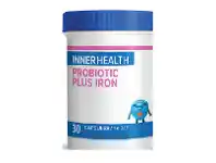 Alliance Pharmacy Inner Health Probiotic Plus Iron 30 Capsules offer