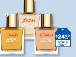 Good Price Pharmacy Jovan amber delight, vanilla haven or wood harmony edp offer