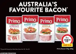 Coles Primo bacon offer
