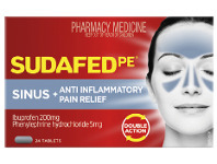 Pharmacy Direct Sudafed PE Sinus + Anti-Inflammatory Pain Relief 24 Tablets offer