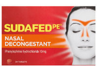 Sudafed PE Nasal Decongestant 24 Tablets