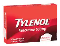 Tylenol Paracetamol Tablets 500mg 20 Pack