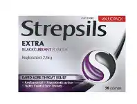Cincotta Chemist Strepsils Extra Blackcurrant Flavour and Honey Lozenges 36 Pack offer