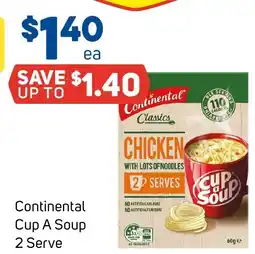 Foodland Continental Cup A Soup 2 Serve offer