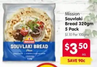 Spar Mission Souvlaki Bread offer