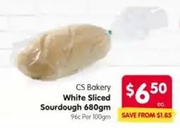 Spar CS Bakery White Sliced Sourdough offer