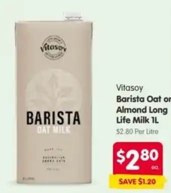 Spar Vitasoy Barista Oat Milk offer