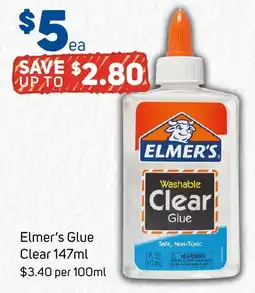 Foodland Elmer's Glue Clear offer