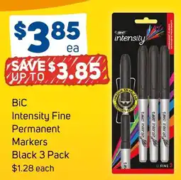 Foodland BiC Intensity Fine Permanent Markers Black offer