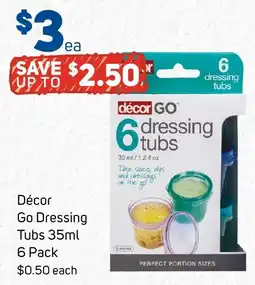 Foodland Decor Go Dressing Tubs offer
