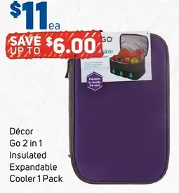 Foodland Décó Go 2 in 1 Insulated Expandable Cooler offer
