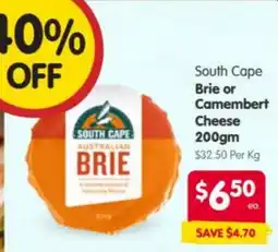 Spar South Cape Australian Brie offer