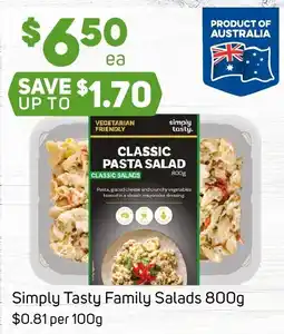 Foodland Simply Tasty Family Salads offer