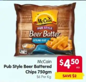 Spar McCain Pub Style Beer Battered Chips offer