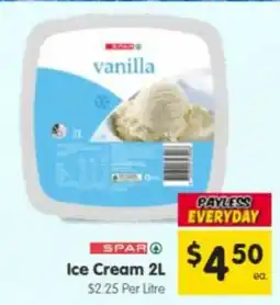 Spar Spar Ice Cream offer