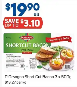 Foodland D'Orsogna Short Cut Bacon offer