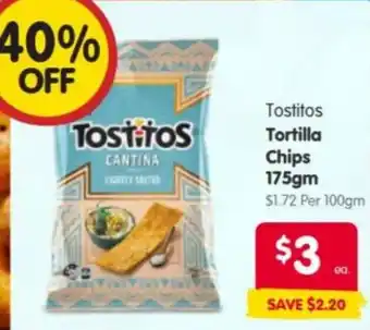 Spar Tostitos Tortilla Chips offer