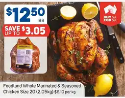 Foodland Foodland Whole Marinated & Seasoned Chicken offer