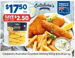 Foodland Catalano's Australian Crumbed Whiting offer