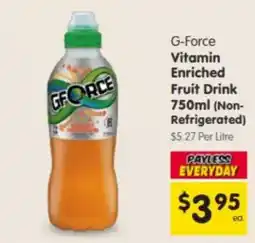Spar G-Force Vitamin Enriched Fruit Drink offer