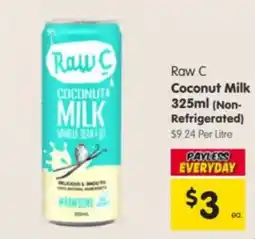 Spar Raw C Coconut Milk offer