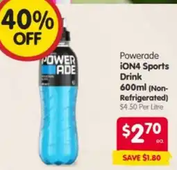 Spar Powerade iON4 Sports Drink offer