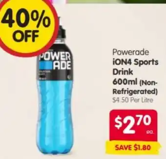 Spar Powerade iON4 Sports Drink offer